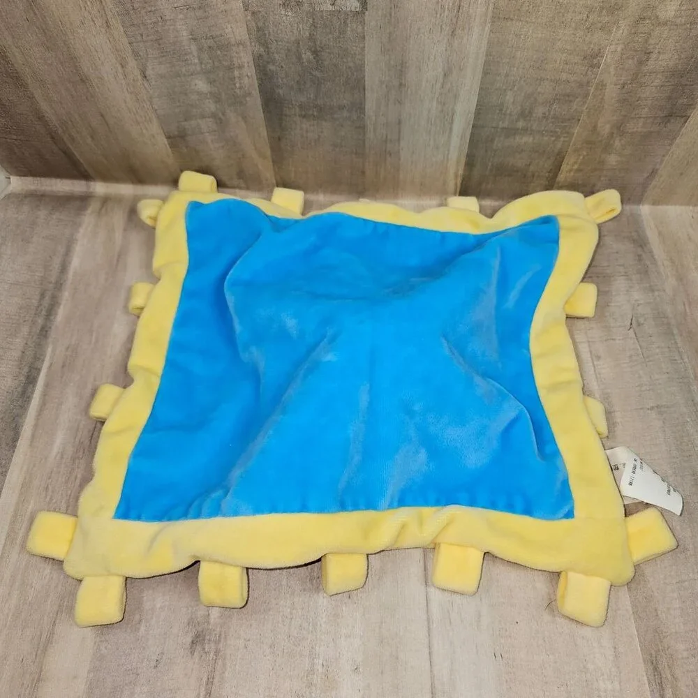 Mickey Mouse Lovey Baby Security Blanket Disney Parks Blue‎ Yellow Blanky